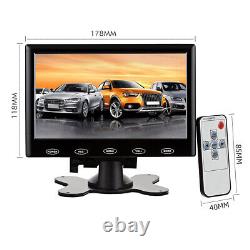 12/24V 7 inch HD Digital LCD Monitor Touch Screen 6W AV/VGA/HDMI Remote Control