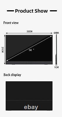14 ZSUS Ultra HD Touch Screen Monitor 1080p, HDR, IPS, Free Sync, USB-C