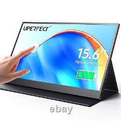 15.6 Touchscreen Portable Monitor 1080P Battery USB C HDMI Second Screen Used