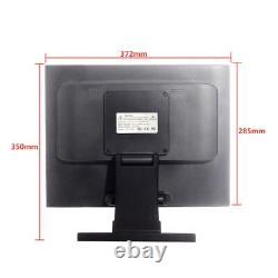 15 Commercial Touch Screen Monitor Foldable Base 4-wire Resistive Touchscreen