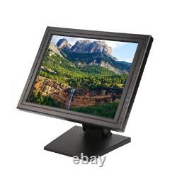 17 LCD Touch Screen Monitor Display Multimedia USB VGA POS Retail POS Standing