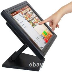 17 Touch Screen Monitor LCD VGA POS USB Cash Register For Retail Restaurant