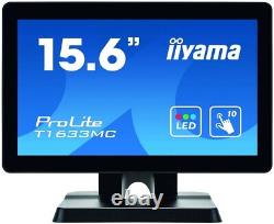 Iiyama 15.6' P-Cap 10 point multi-touch monitor with edge-to-edge glass T16
