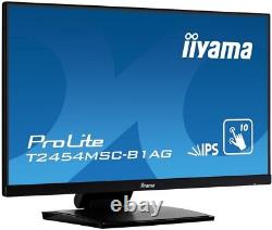 Iiyama ProLite T2454MSC-B1AG 24 P-CAP 10pt touch screen featuring IPS panel tec