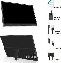 ZFTVNIE Portable Monitor -15.6 inch Touchscreen Full HD 1920 1080P Display HDMI